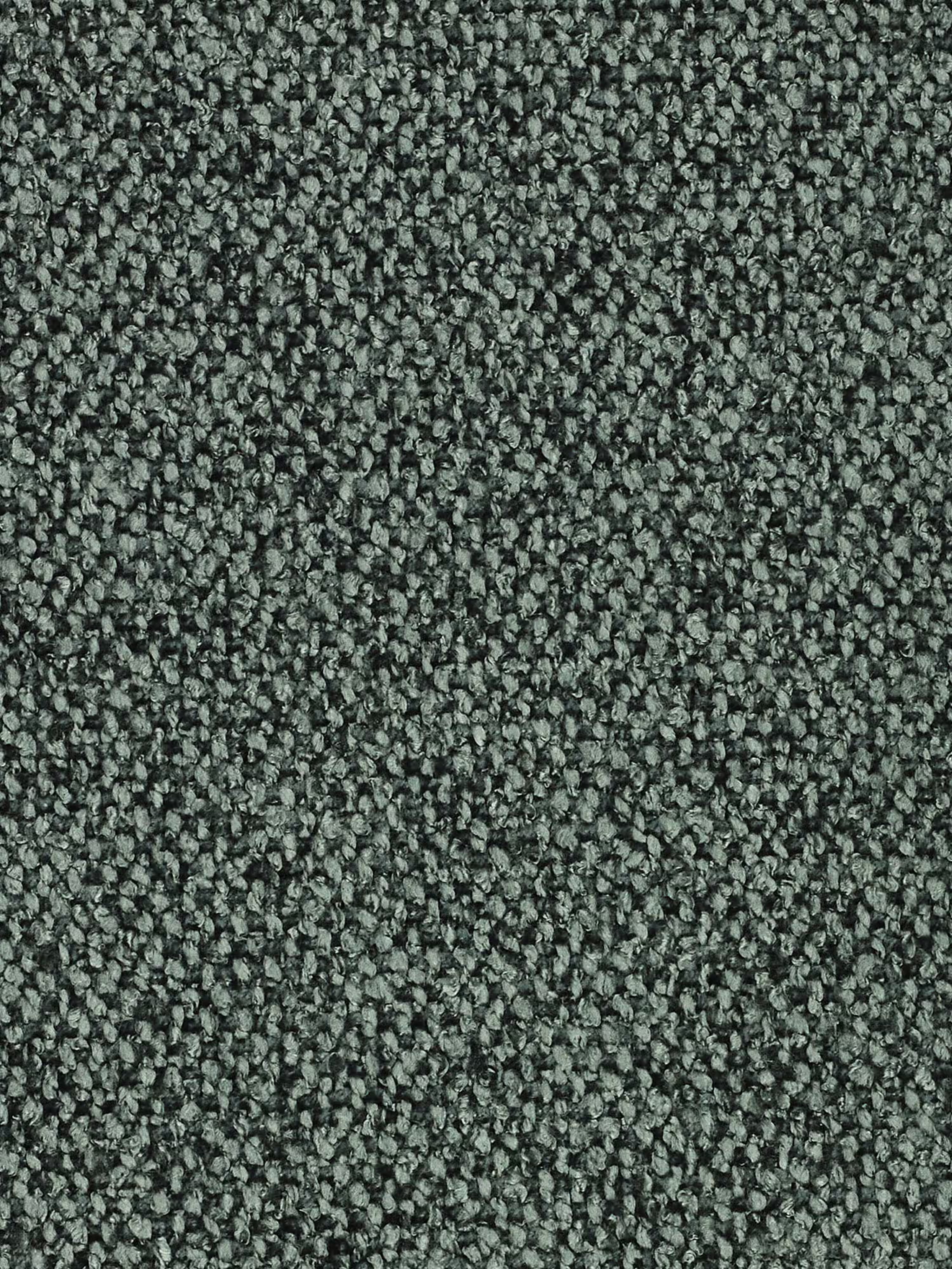 Primo piano di un tappeto grigio scuro, dalla trama ruvida, a pelo ad anelli, con fibre ben fitte. La superficie appare ruvida e uniforme, con piccoli anelli arrotondati che creano un effetto omogeneo simile a ciottoli: perfetta per esaltare le linee pulite del divano Orbit con 3 sedute scorrevoli e allungabili in tessuto effetto cotone smacchiabile T33 di Divani.Store. Non sono visibili macchie né segni.