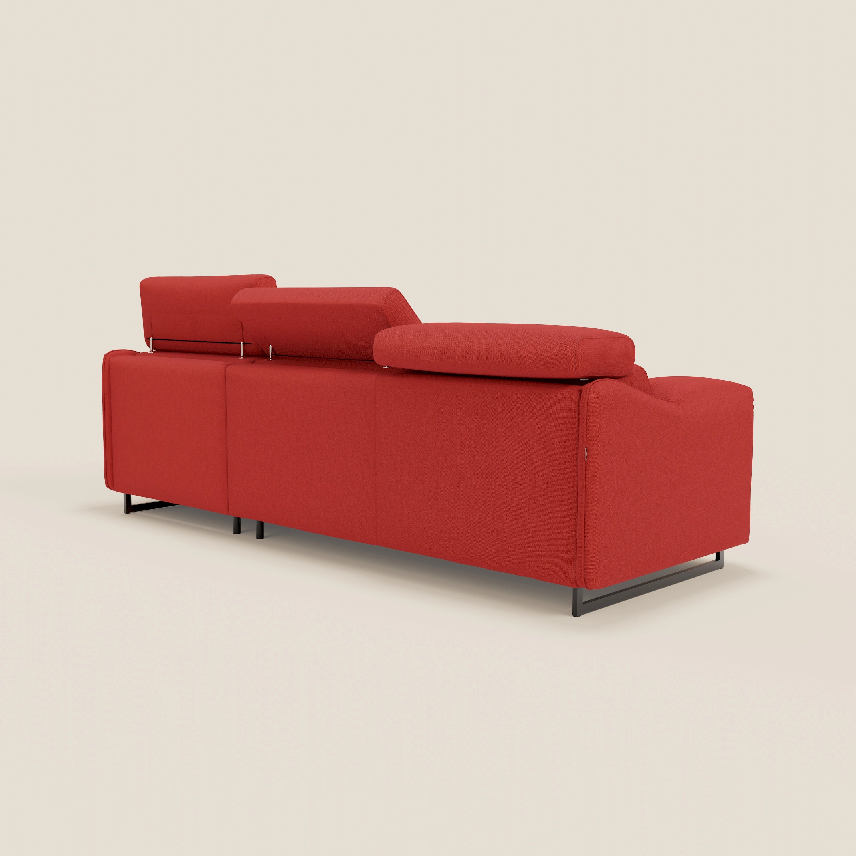Violetta Divano Letto Angolare con Penisola contenitore, Poggiatesta e Materasso Alto H18 in tessuto impermeabile T13 - divani.store