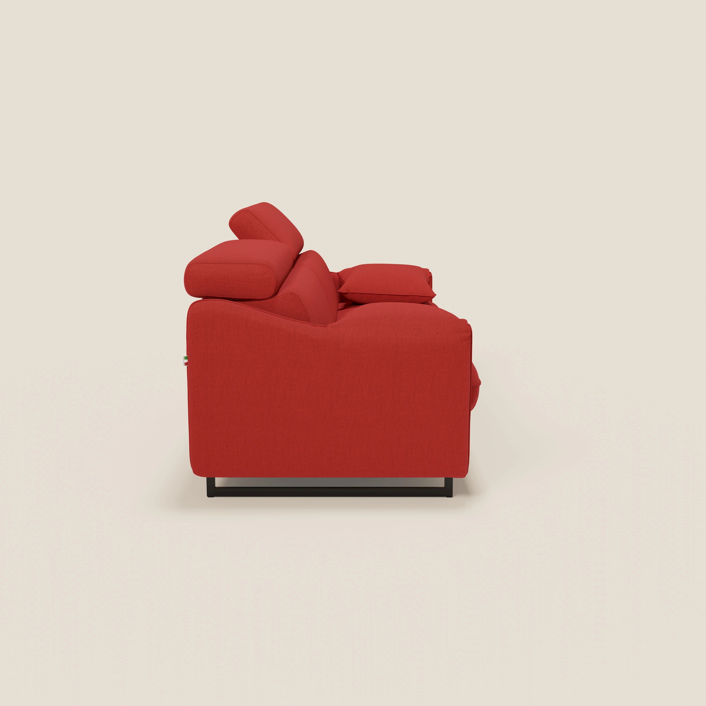 Violetta divano letto materasso H18 cm - poggiatesta reclinabili e braccioli mobili in tessuto impermeabile T13 - divani.store