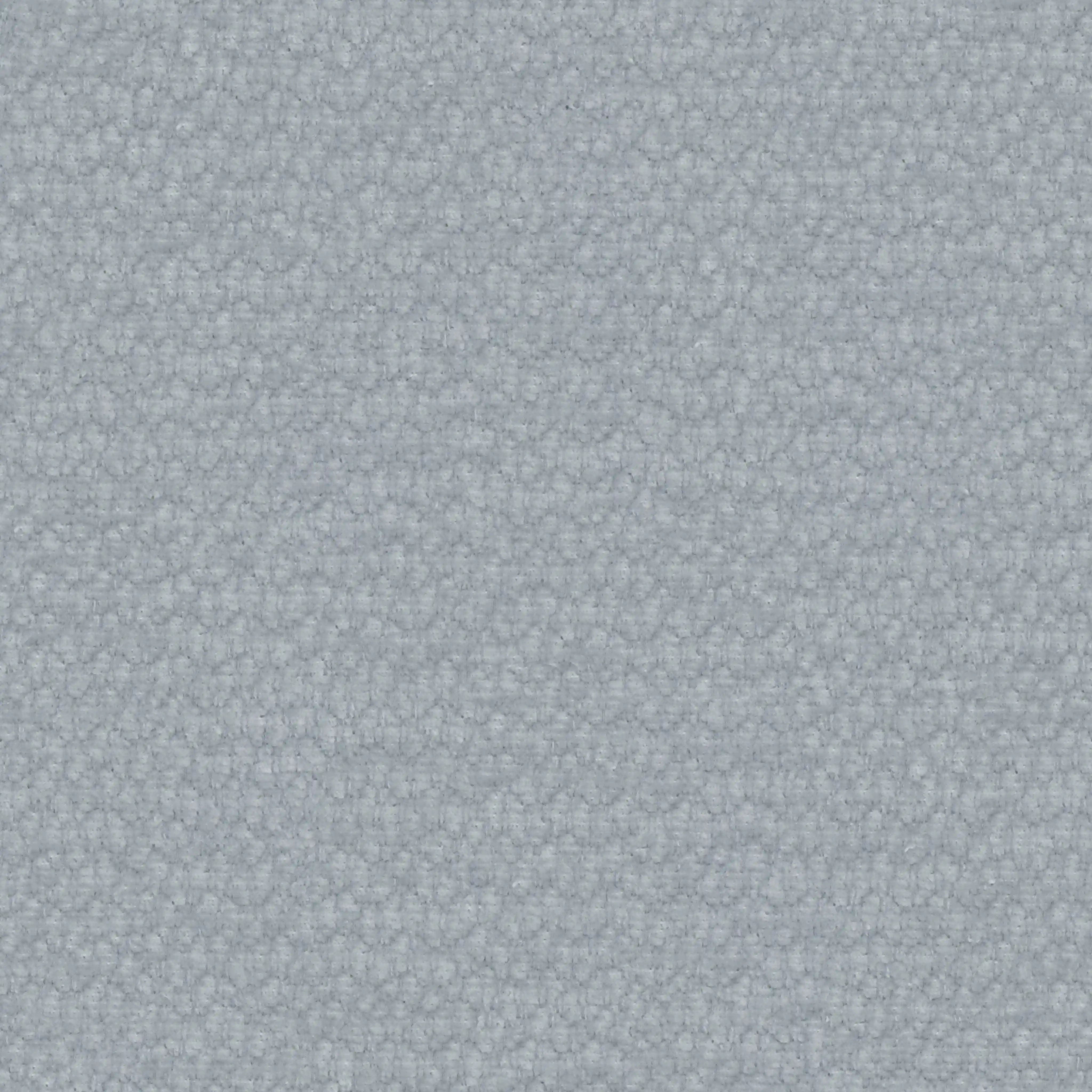 Primo piano del letto imbottito ONYX di Letti.store: il suo tessuto grigio chiaro certificato Oeko-Tex®, caratterizzato da un delicato motivo intrecciato e da una trama uniforme, è perfetto per un letto moderno con testiera verticale nella tua camera da letto dai toni neutri e rilassanti.