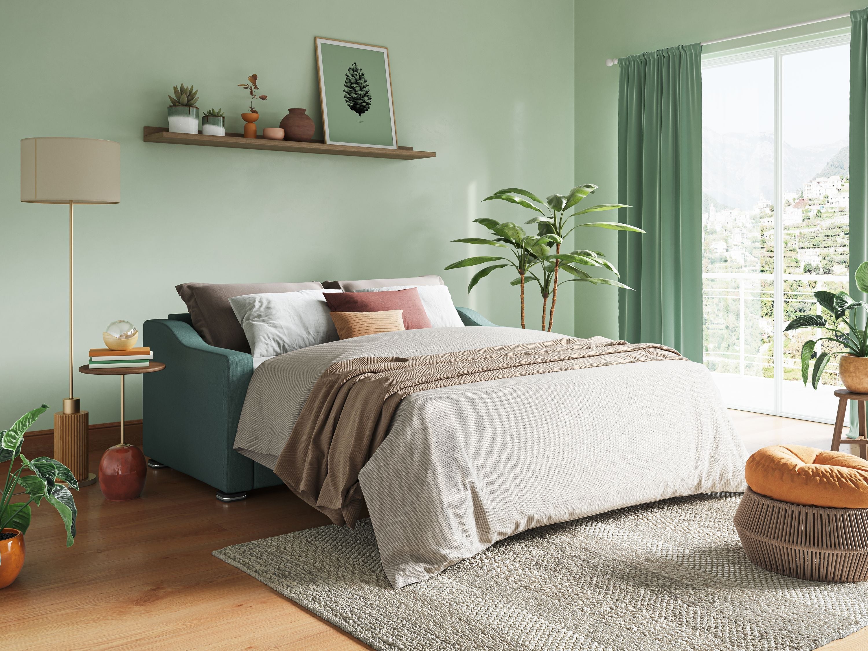 Divano Letto Clic Clac Divano Letto Matrimoniale AMBER 211 Cm In