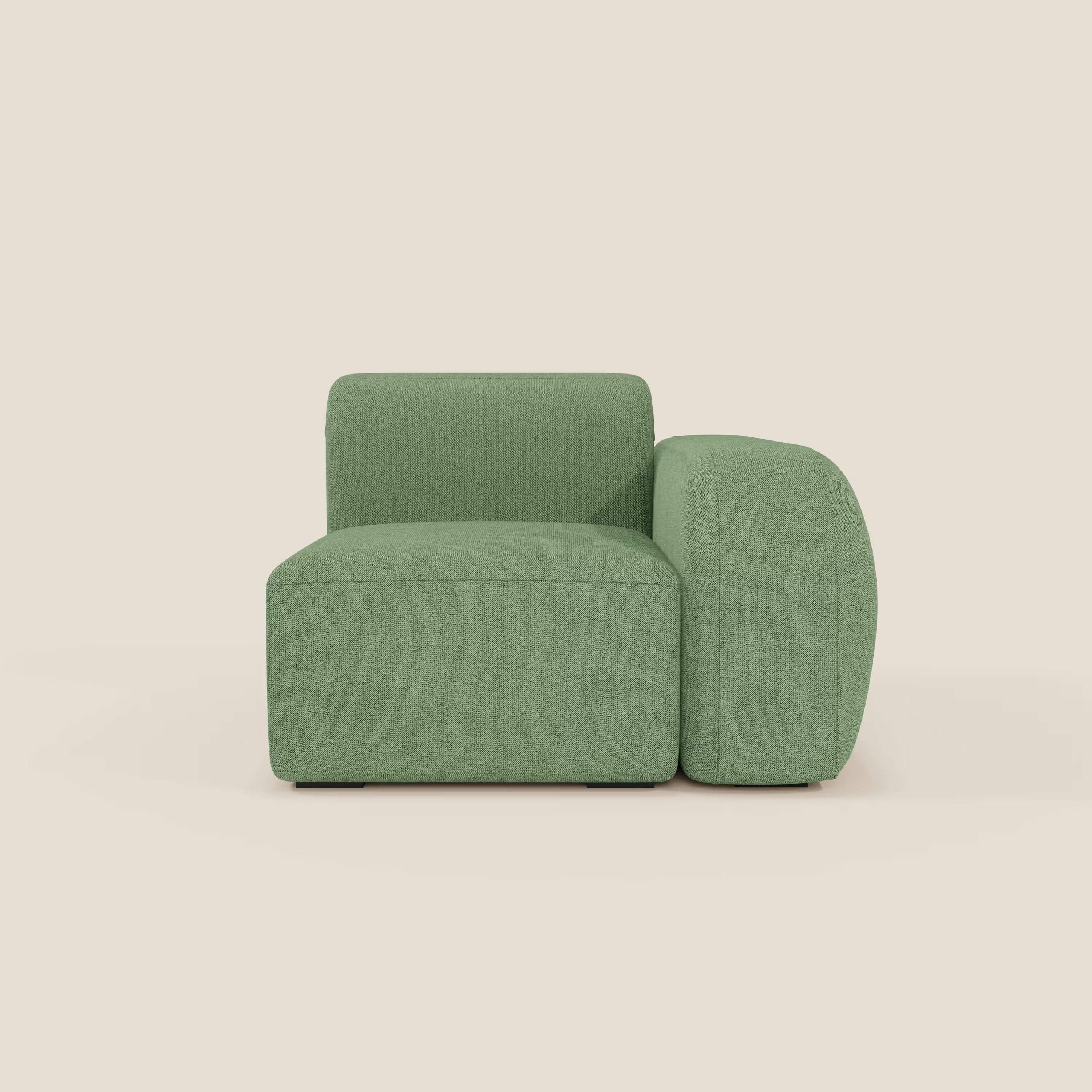 BonBon modulo terminale 105 cm sinistro o destro - tessuto smacchiabile T23 menta