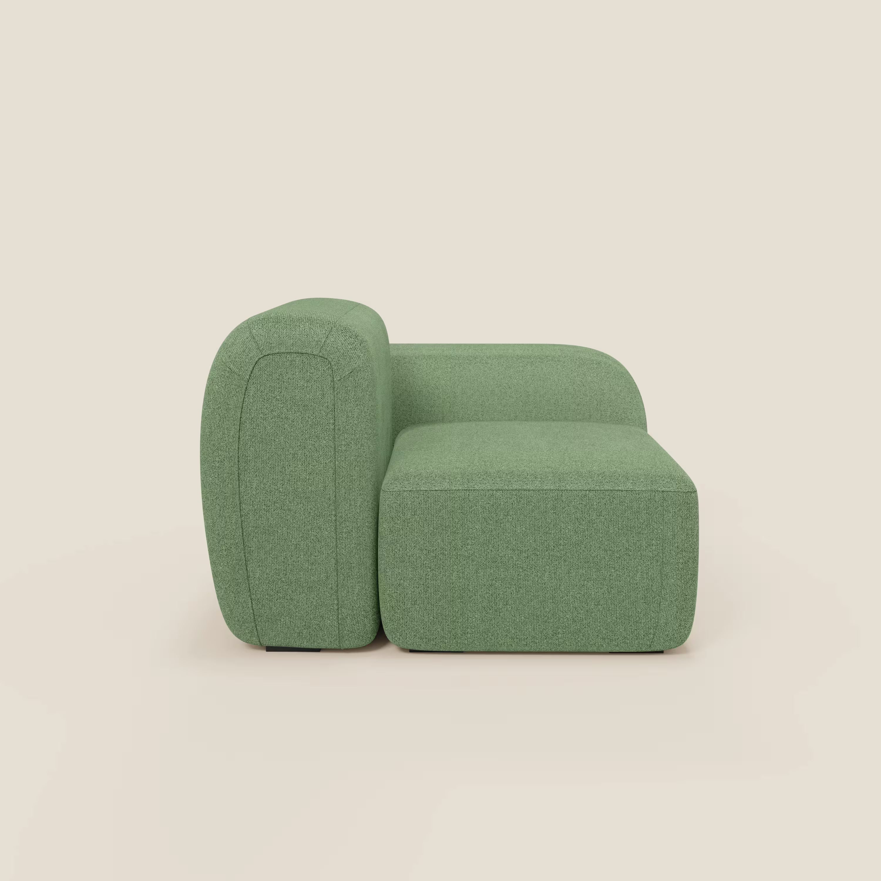 BonBon modulo terminale 105 cm sinistro o destro - tessuto smacchiabile T23 menta