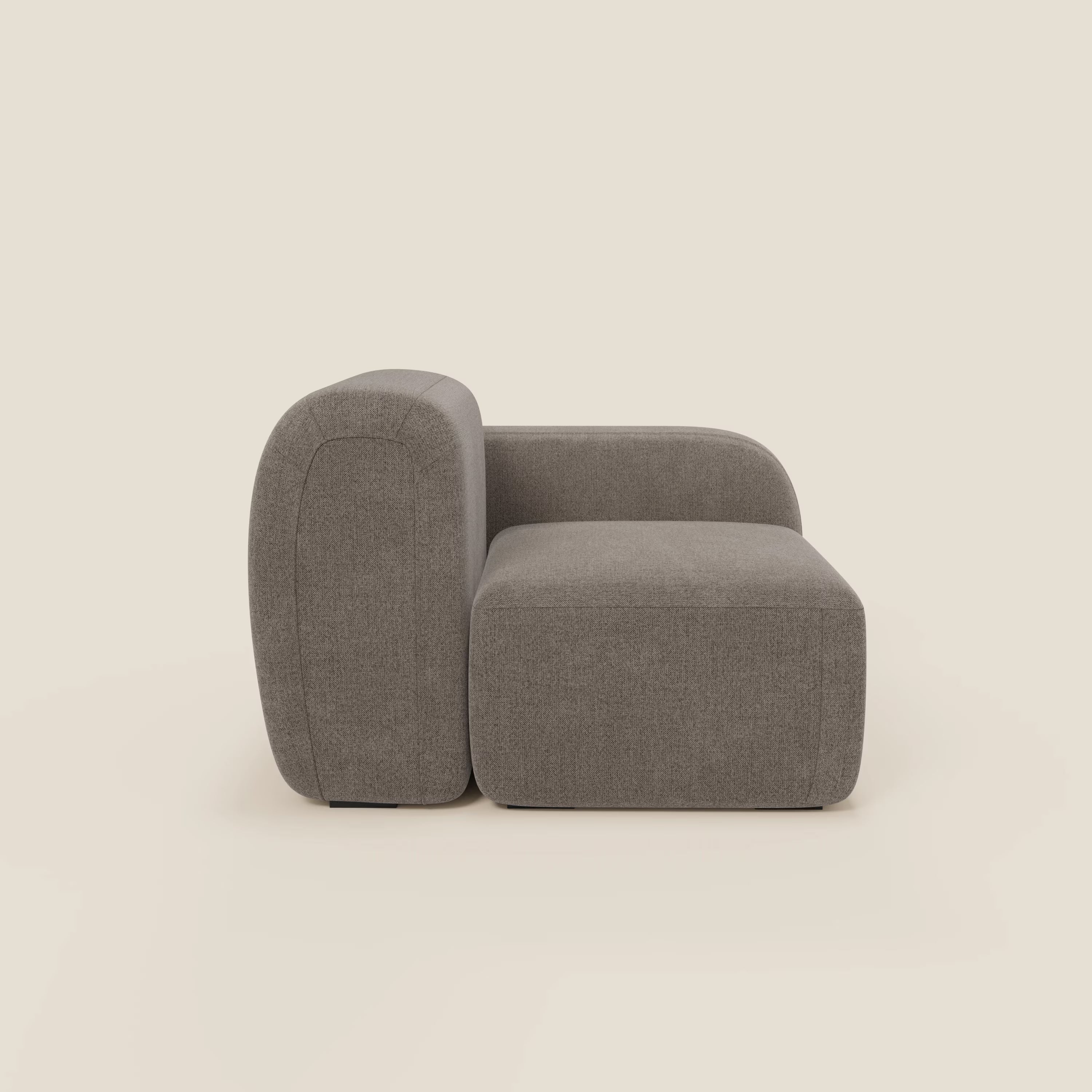 BonBon modulo terminale 105 cm sinistro o destro - tessuto smacchiabile T23 talpa