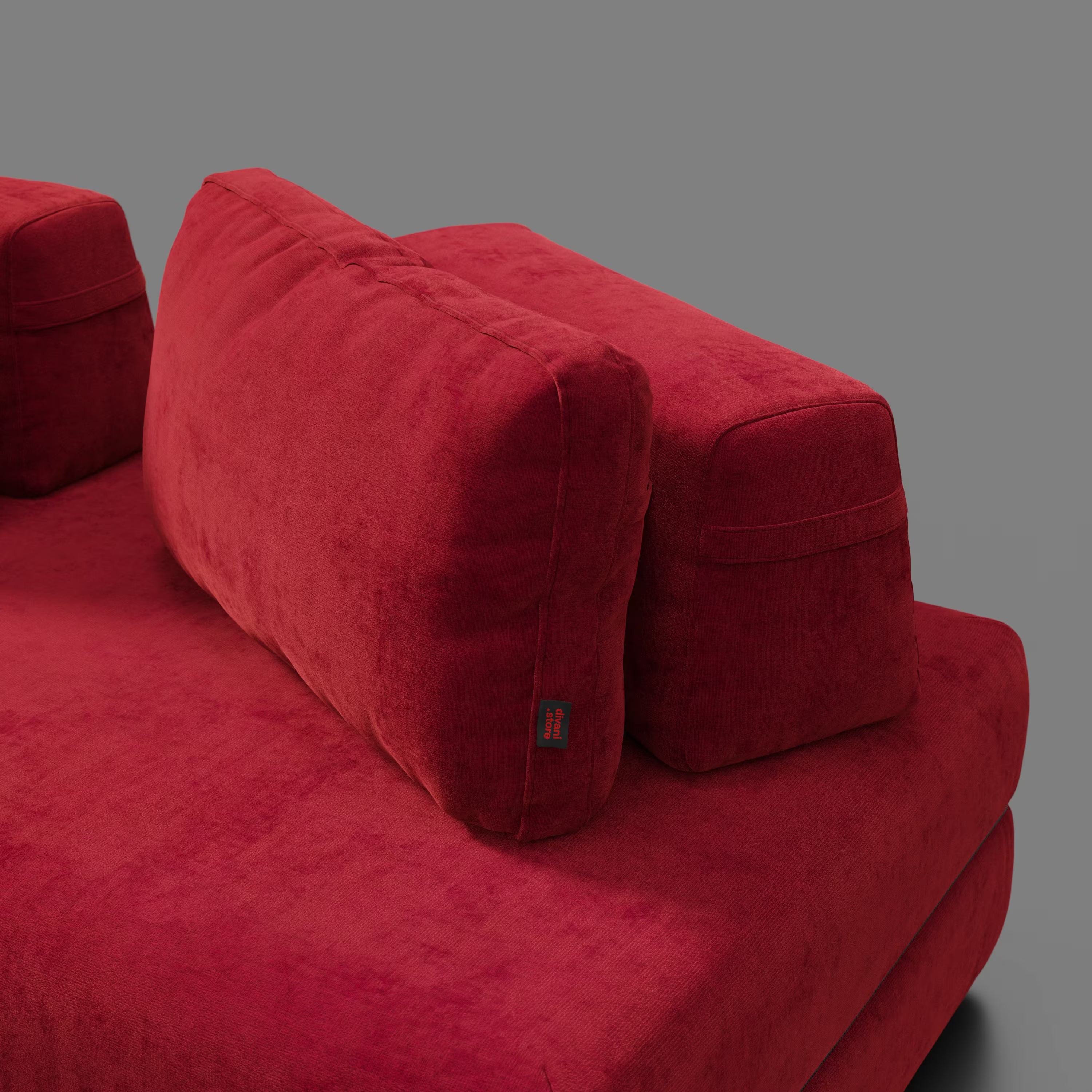 Rift divano letto matrimoniale STRANGER THINGS Edition 2 posti e 3 posti con schienali mobili - materasso alto 22 cm e memory foam in tessuto smacchiabile Rosso