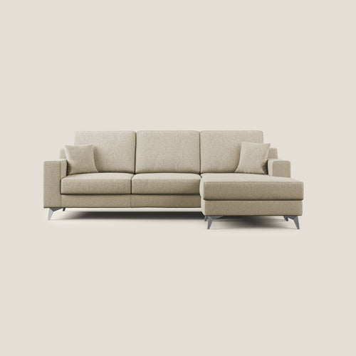 Michael Divano angolare REVERSIBILE in tessuto impermeabile T03 beige - divani.store