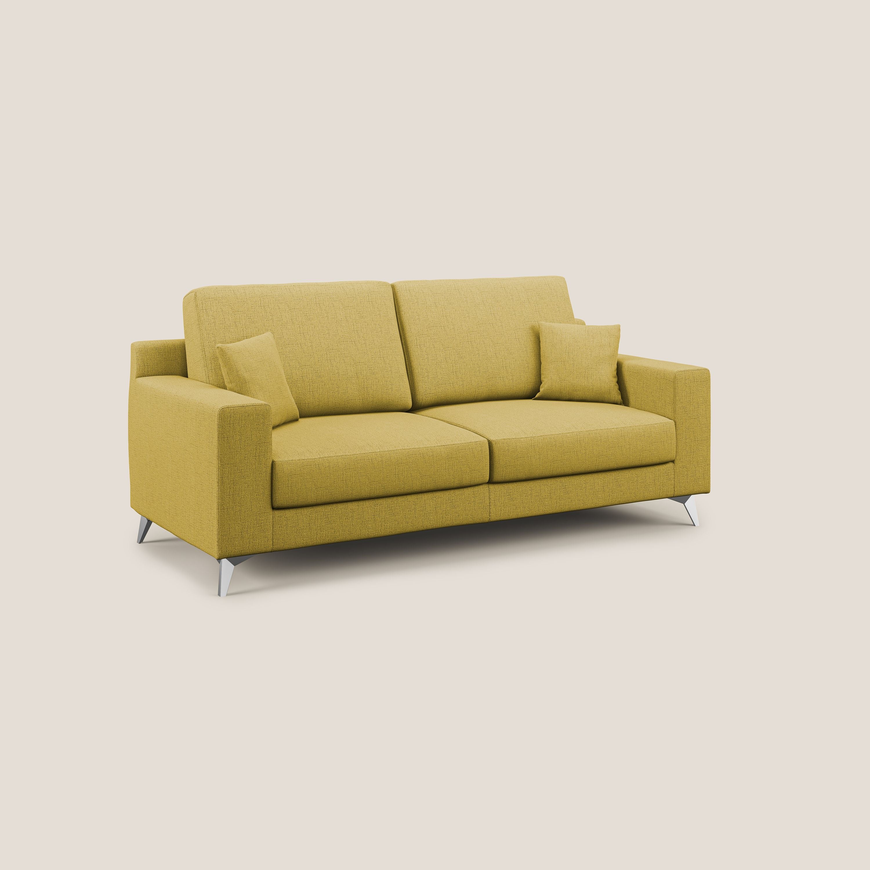 Michael Divano in tessuto impermeabile antimacchia T03 giallo - divani.store