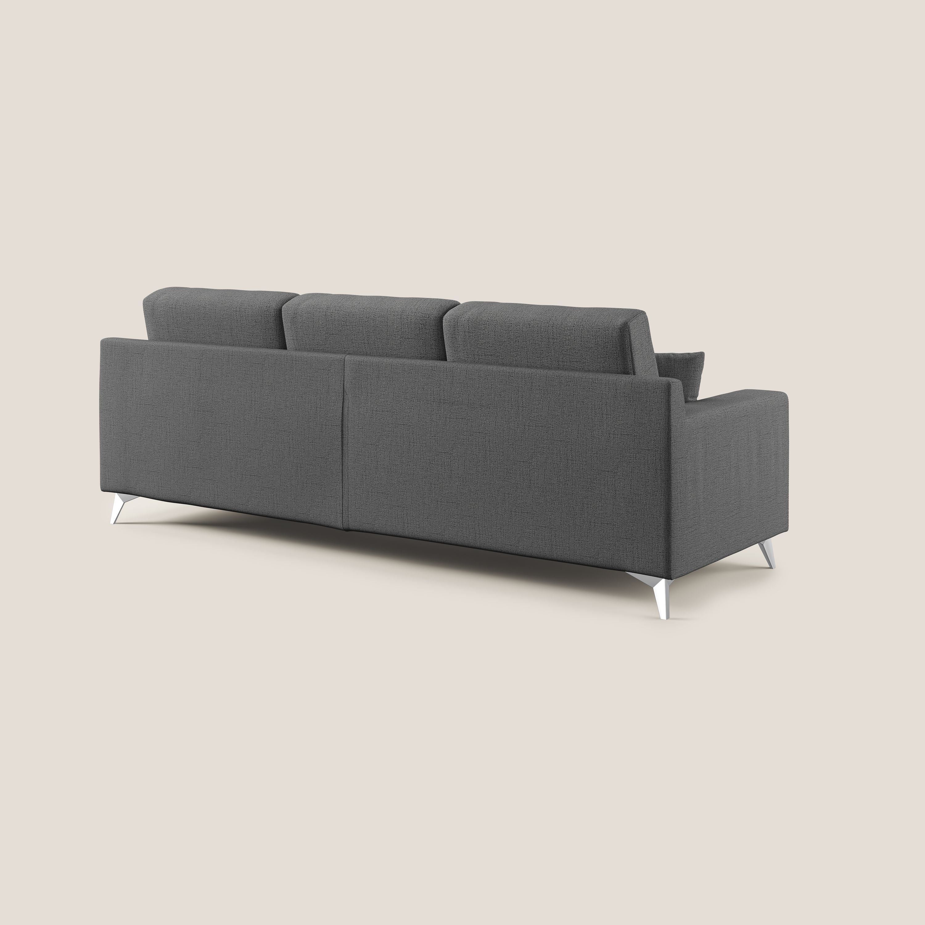 Michael Divano angolare REVERSIBILE in tessuto impermeabile T03 grigio - divani.store
