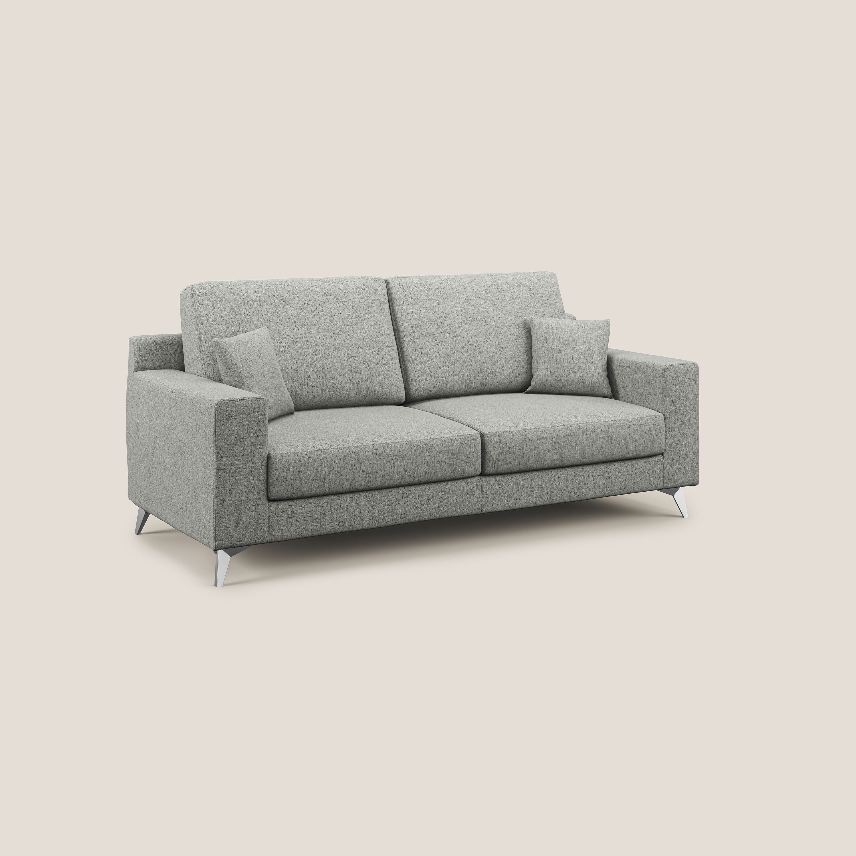 Michael Divano in tessuto impermeabile antimacchia T03 grigio chiaro - divani.store