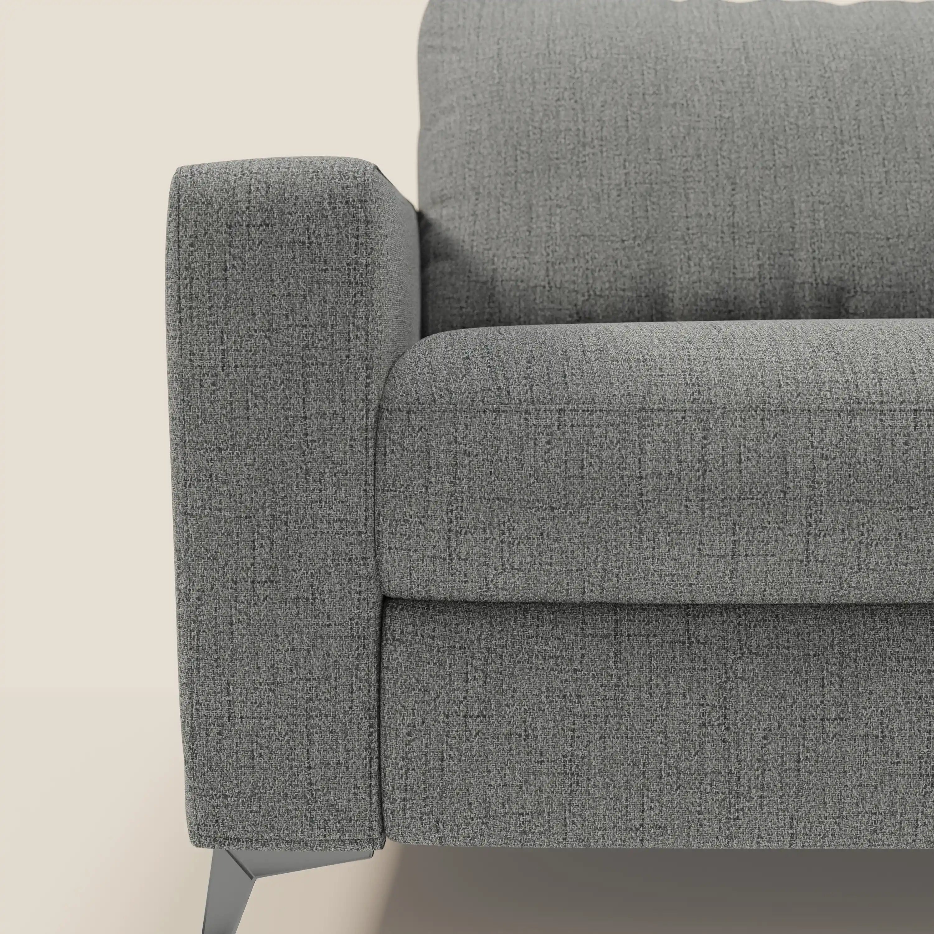 Alaya Divano letto matrimoniale dai morbidi cuscini in tessuto impermeabile T03 grigio