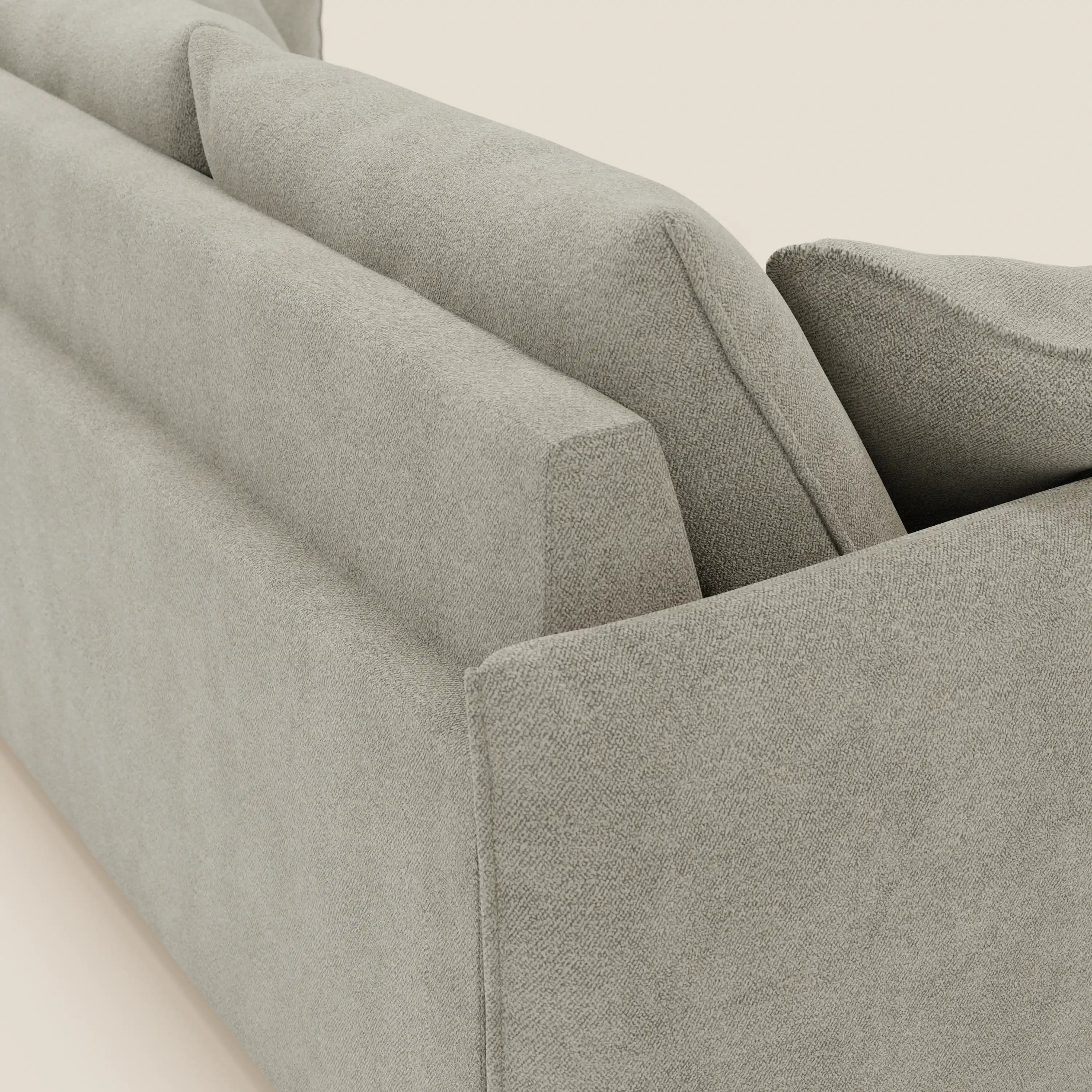 Flexar divano con 3 sedute allungabili schienale in piuma d'oca in bouclé impermeabile T07 beige