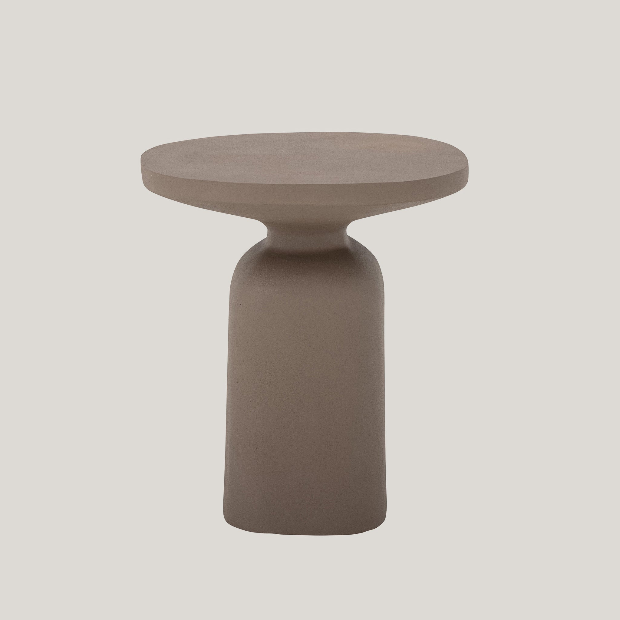 Shop online Millan tavolino scultoreo in metallo e alluminio fatto a mano colore terra - divani.store