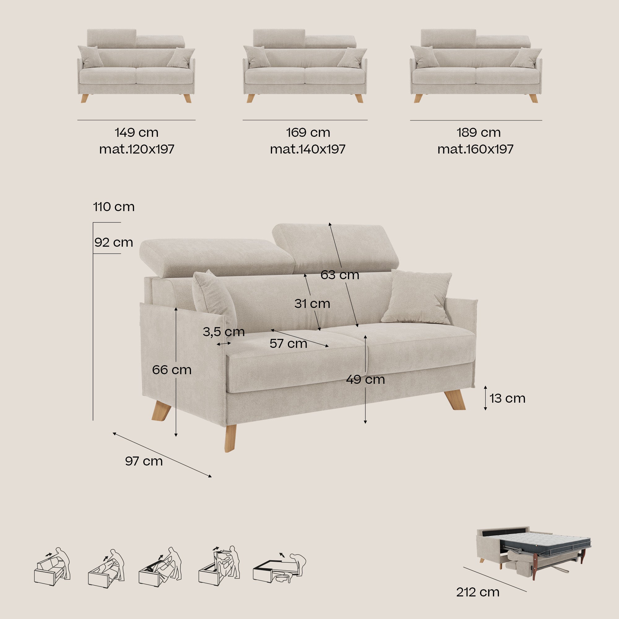 SOLE VERDE ACQUA -MISURE