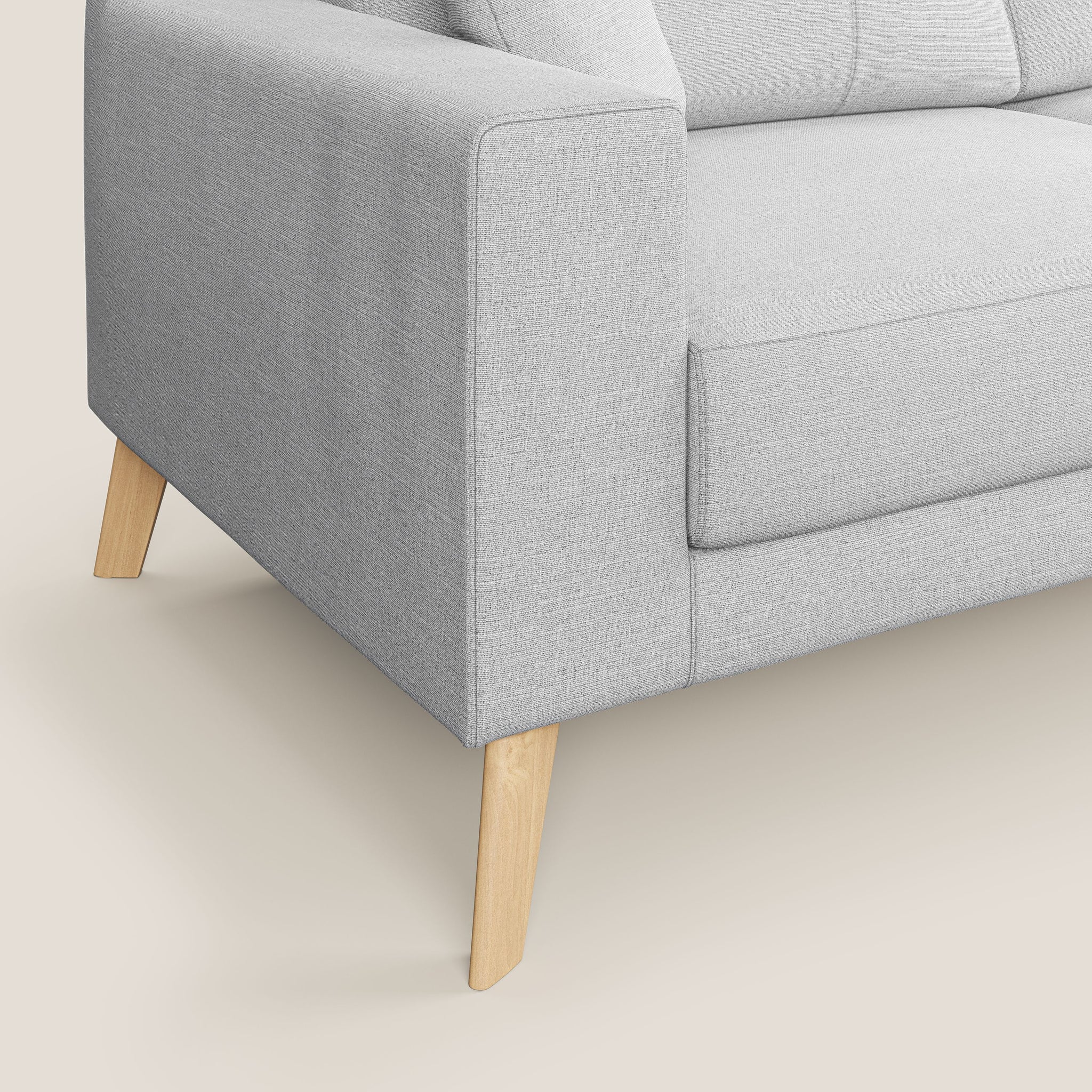 Danish divano angolare reversibile in tessuto ecosostenibile T10