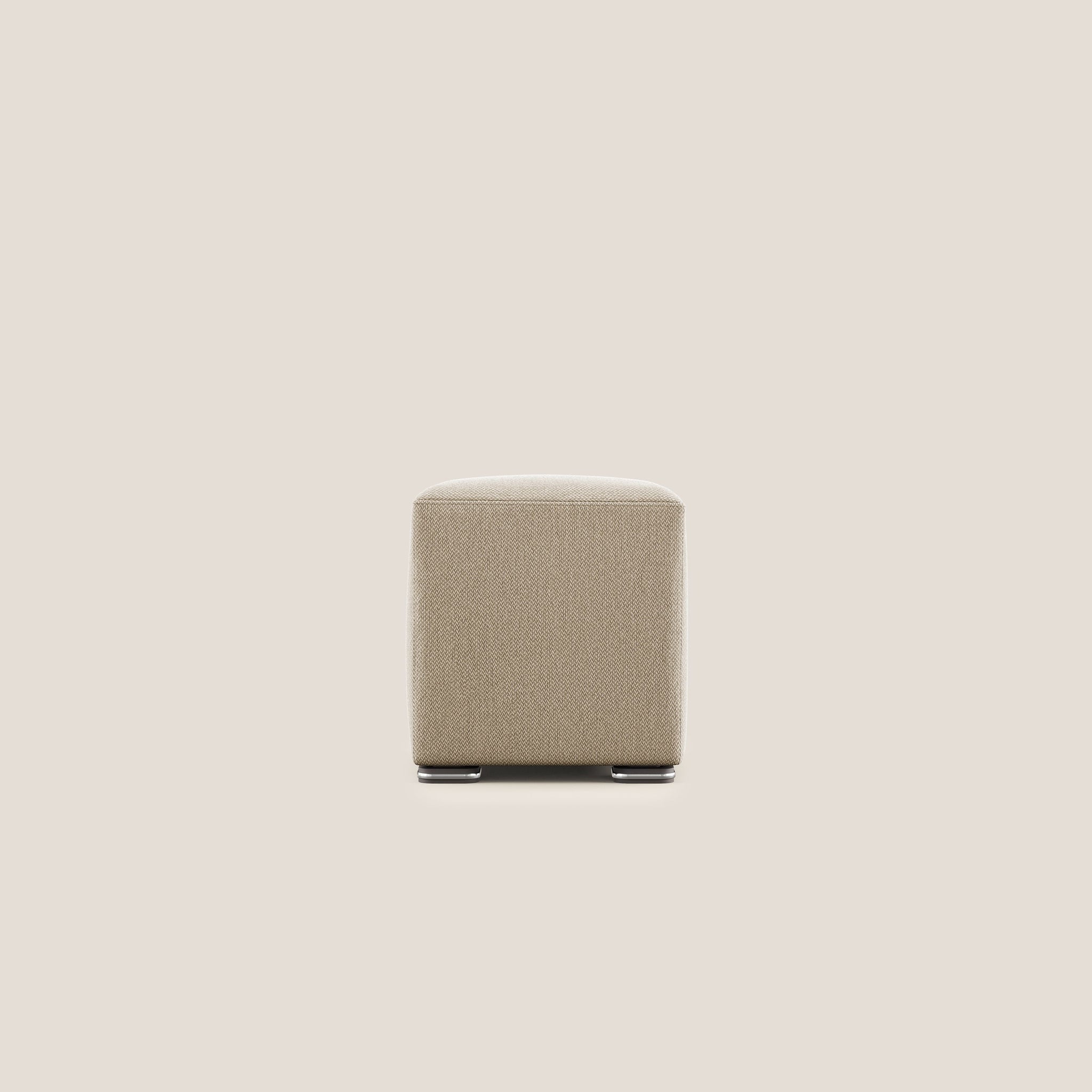 Cube pouf in tessuto morbido smacchiabile T05