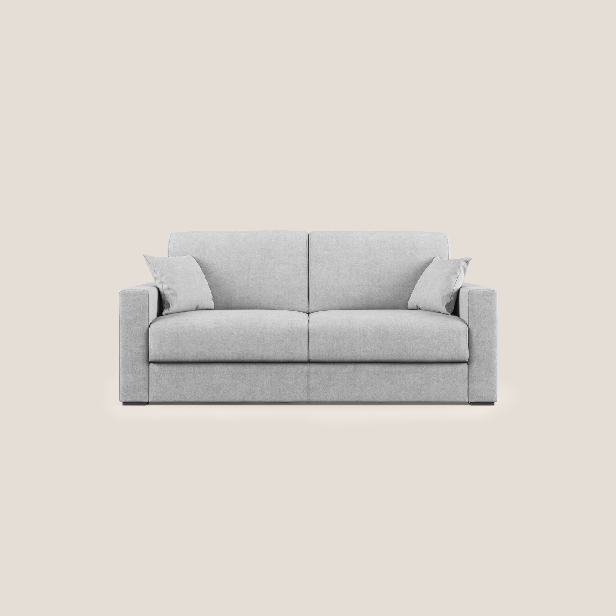 Dripex Divano a 2 posti, in tessuto, moderno, con telaio in metallo, divano  lounge con schienale