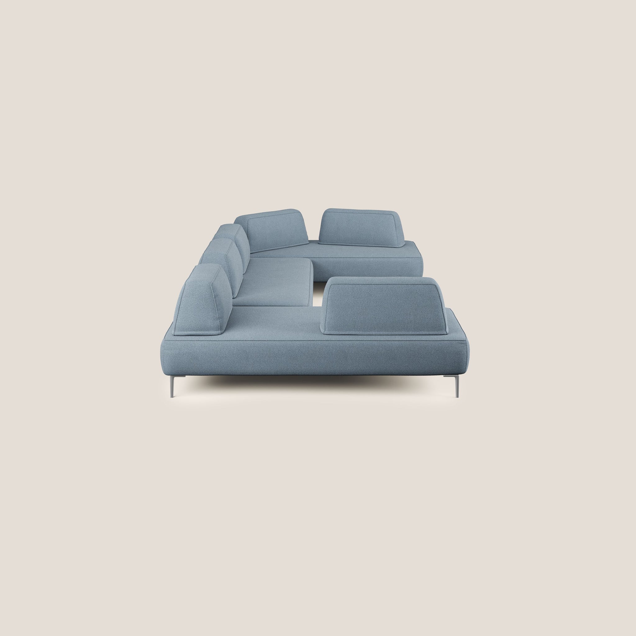 Newton divano panoramico modulare con schienali movibili T07