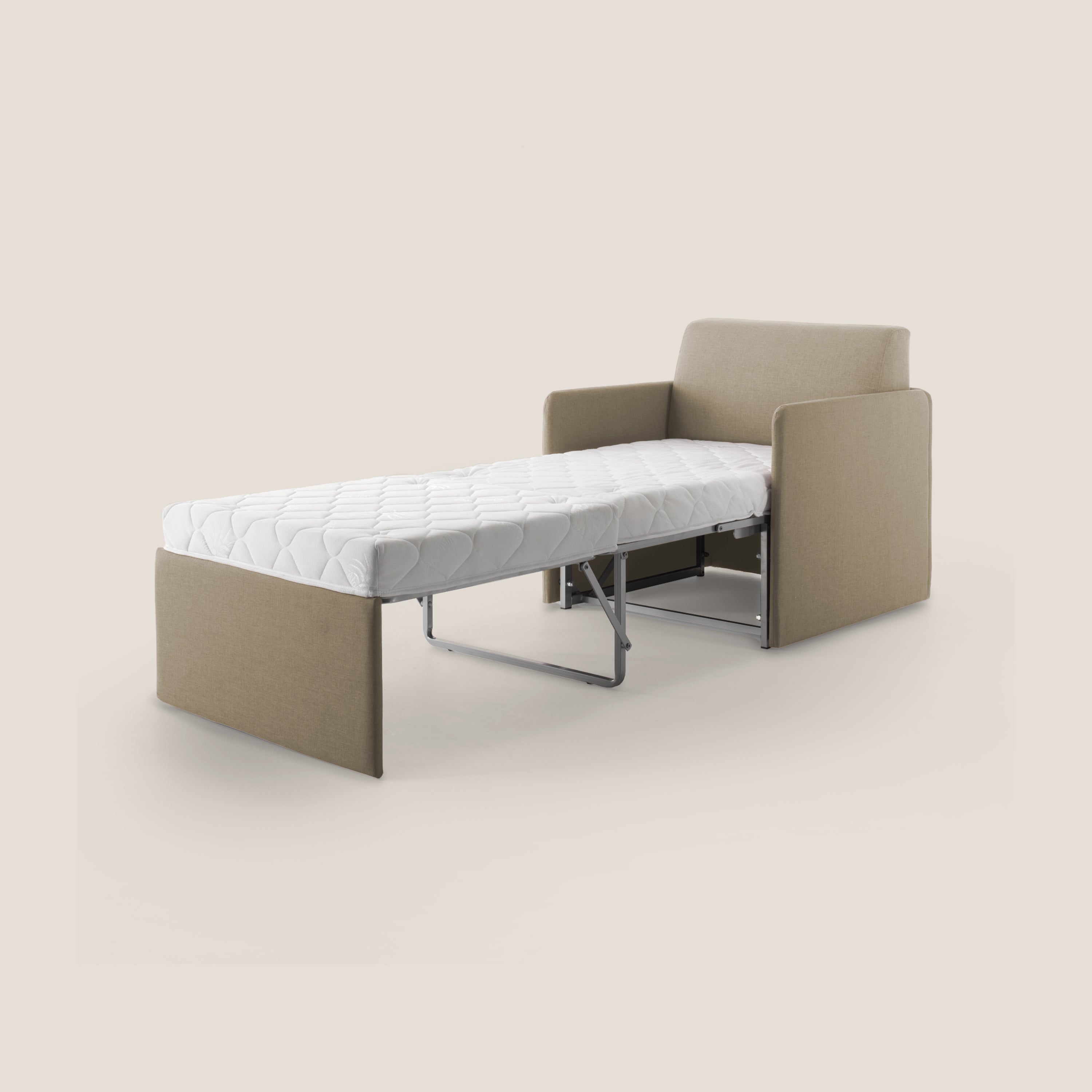 DAG Poltrona letto singolo salvaspazio in TESSUTO impermeabile T13 - divani.store
