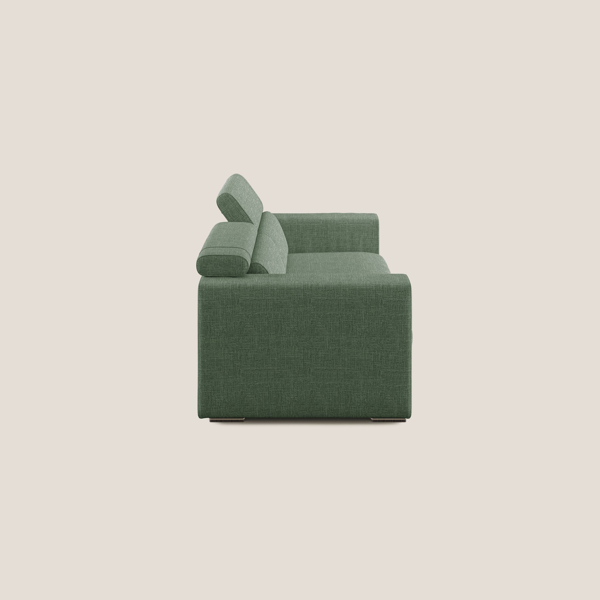 Vegas divano con poggiatesta reclinabili in morbido tessuto impermeabile T06