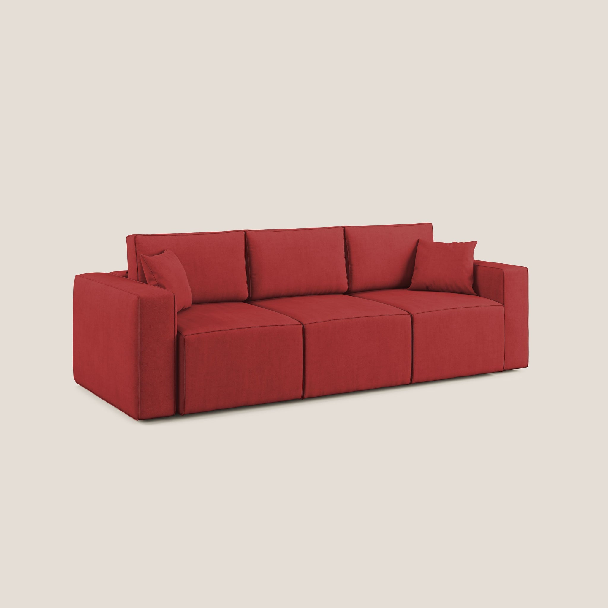 Morfeo divano con 3 sedute estraibili in morbido tessuto impermeabile T02