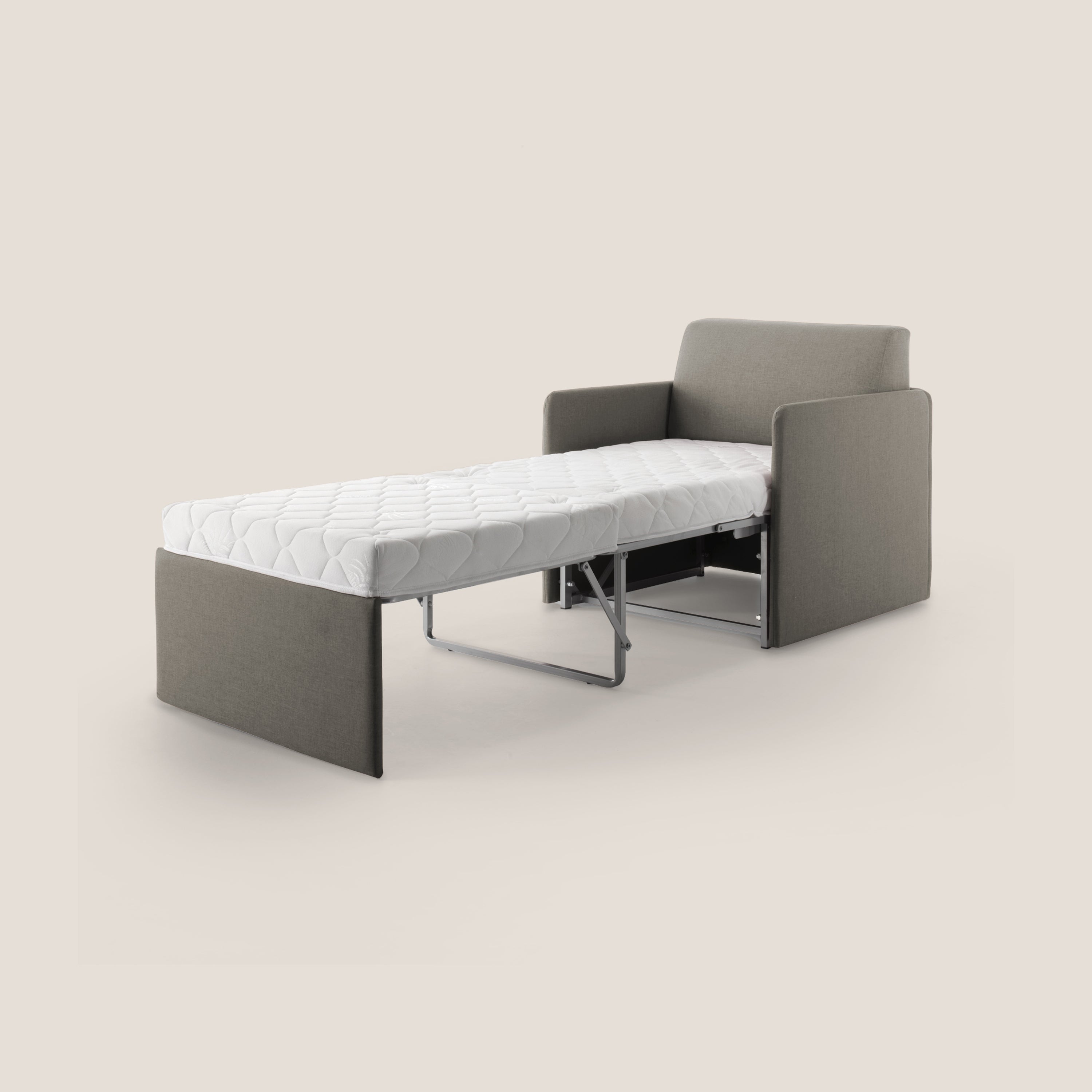 DAG Poltrona letto singolo salvaspazio in TESSUTO impermeabile T13 - divani.store