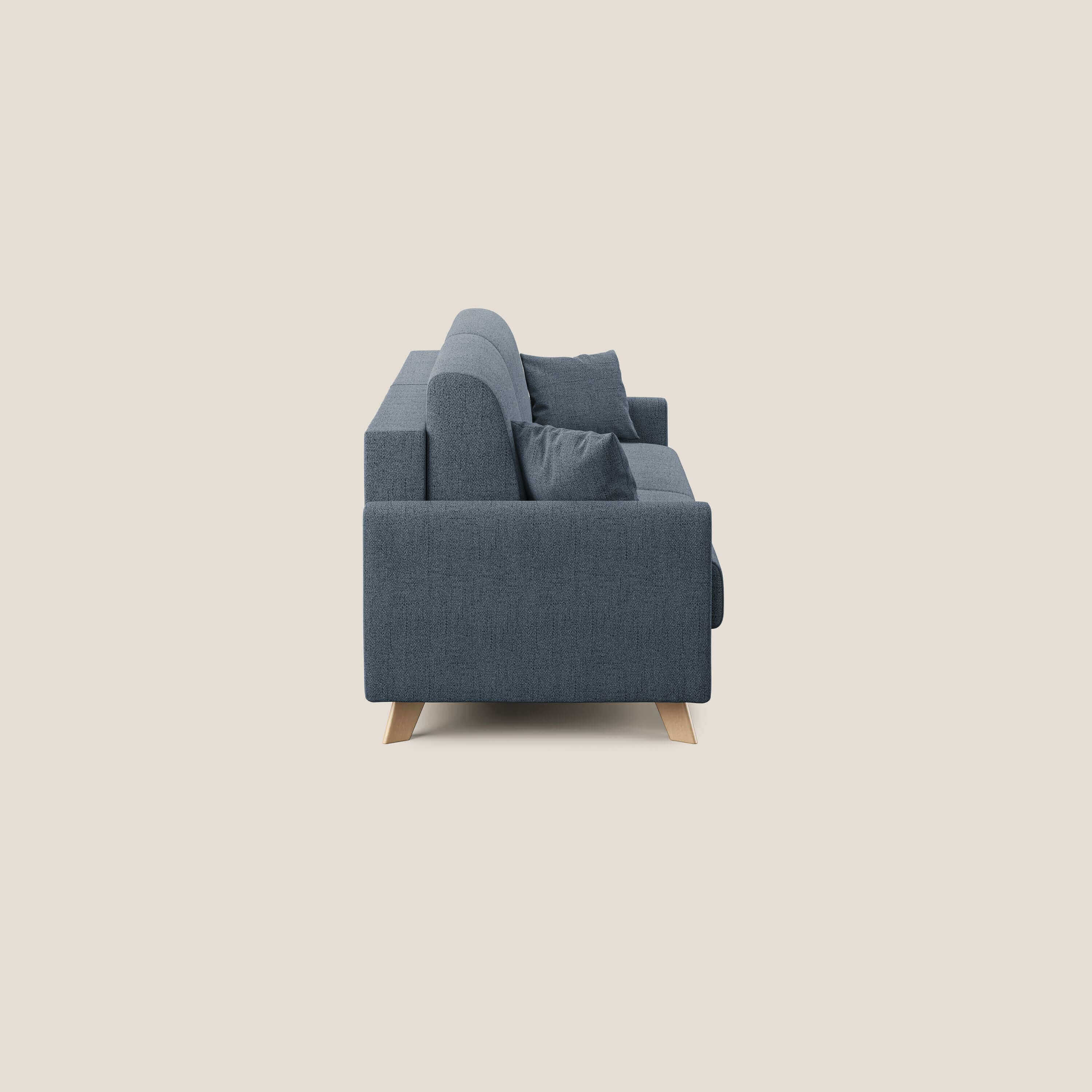 Edgar divano letto matrimoniale in tessuto felis impermeabile T03 - divani.store