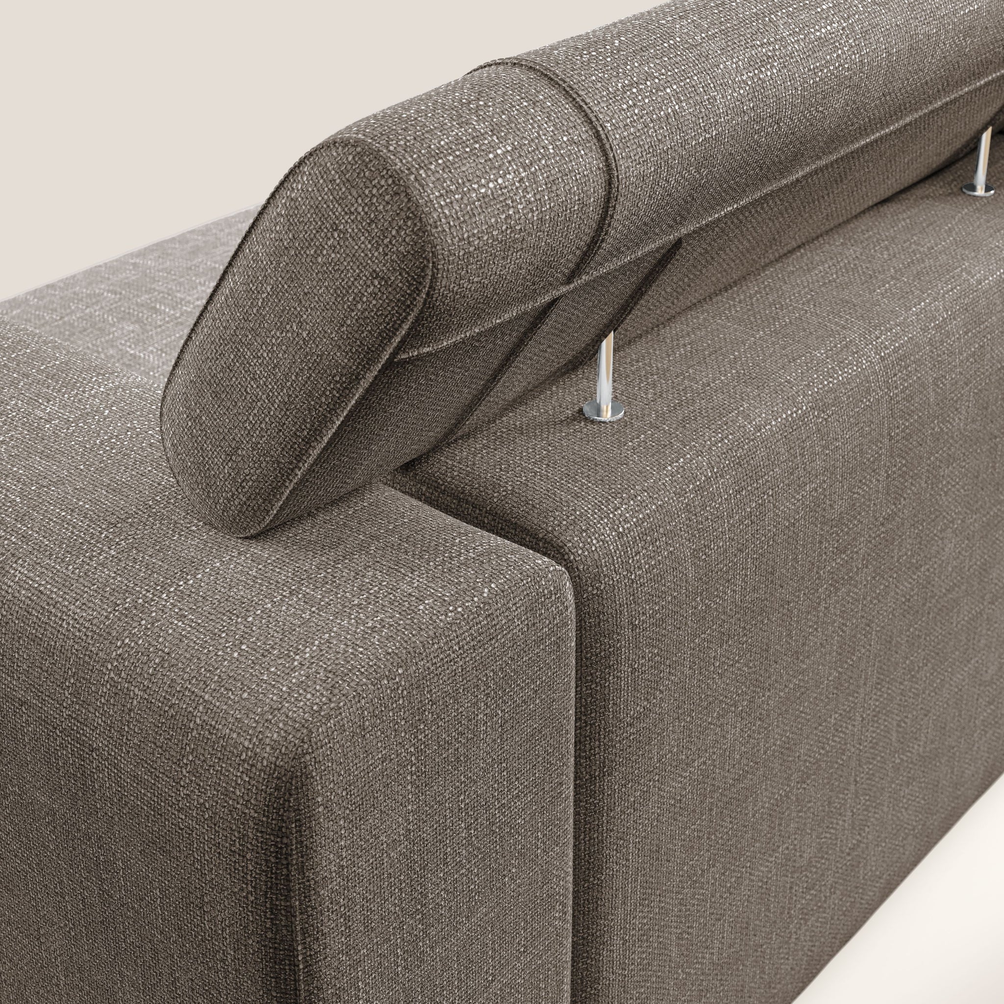 Vegas divano con poggiatesta reclinabili in morbido tessuto impermeabile T06