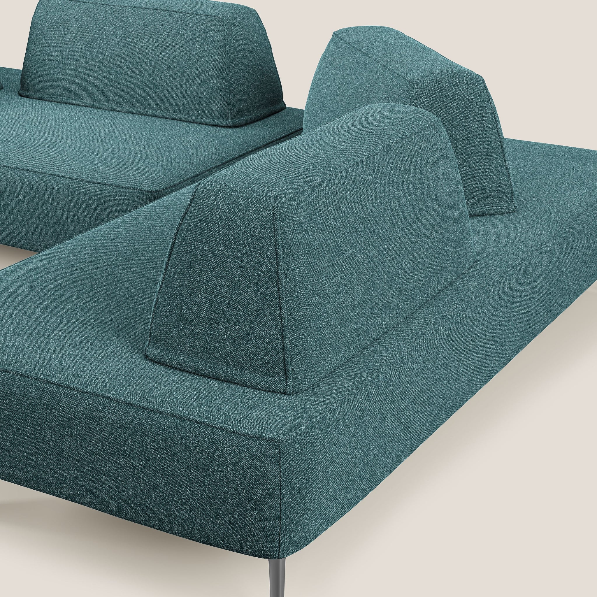 Newton divano angolare modulare con schienali movibili T07