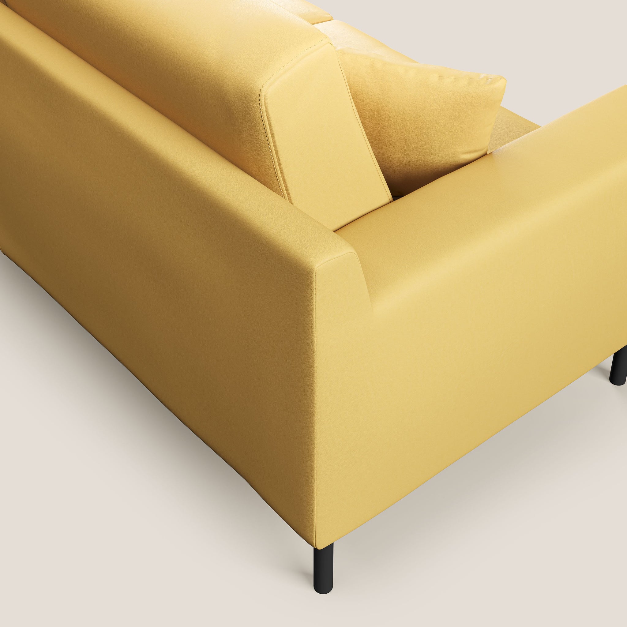 Uranio divano angolare moderno REVERSIBILE in Ecopelle impermeabile T04