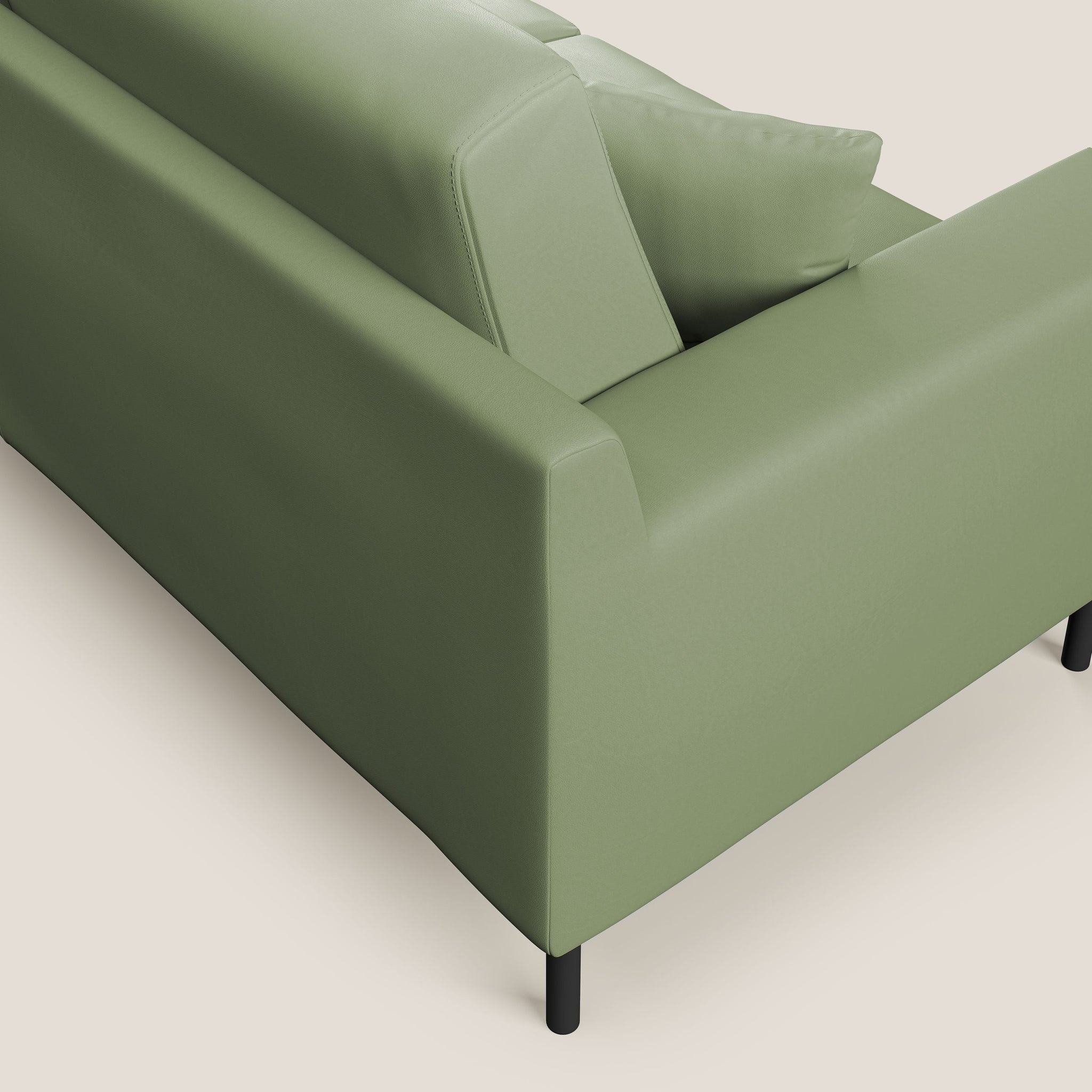 Uranio divano angolare moderno REVERSIBILE in Ecopelle impermeabile T04
