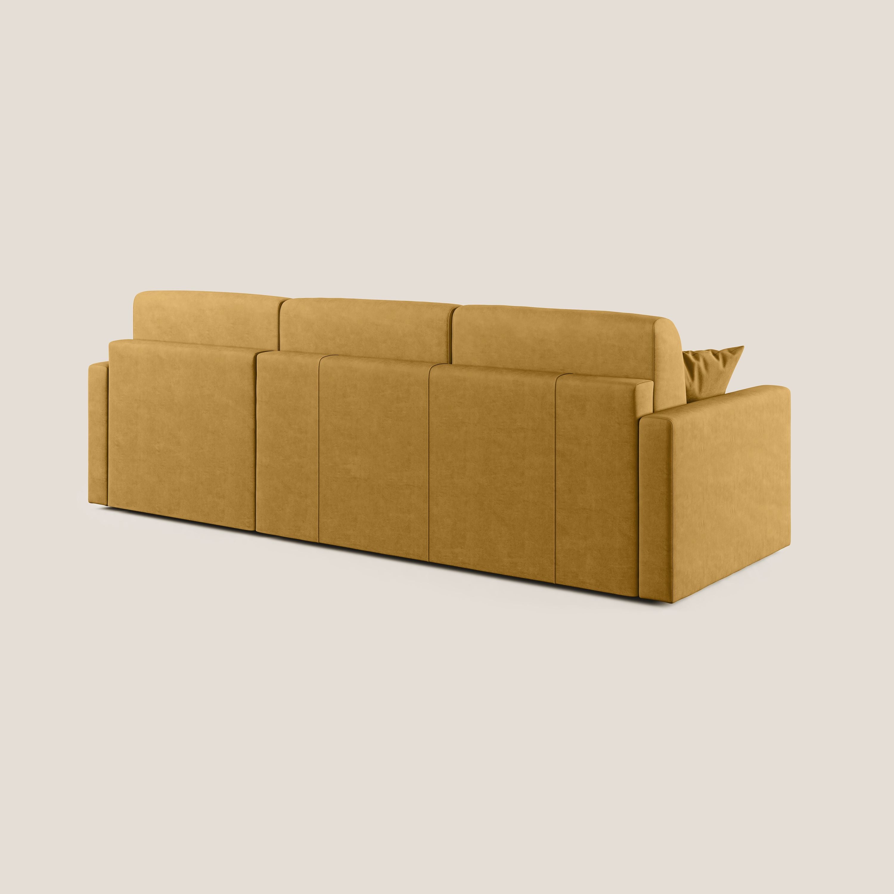 Chris Divano letto angolare con penisola in microfibra smacchiabile T11 - divani.store