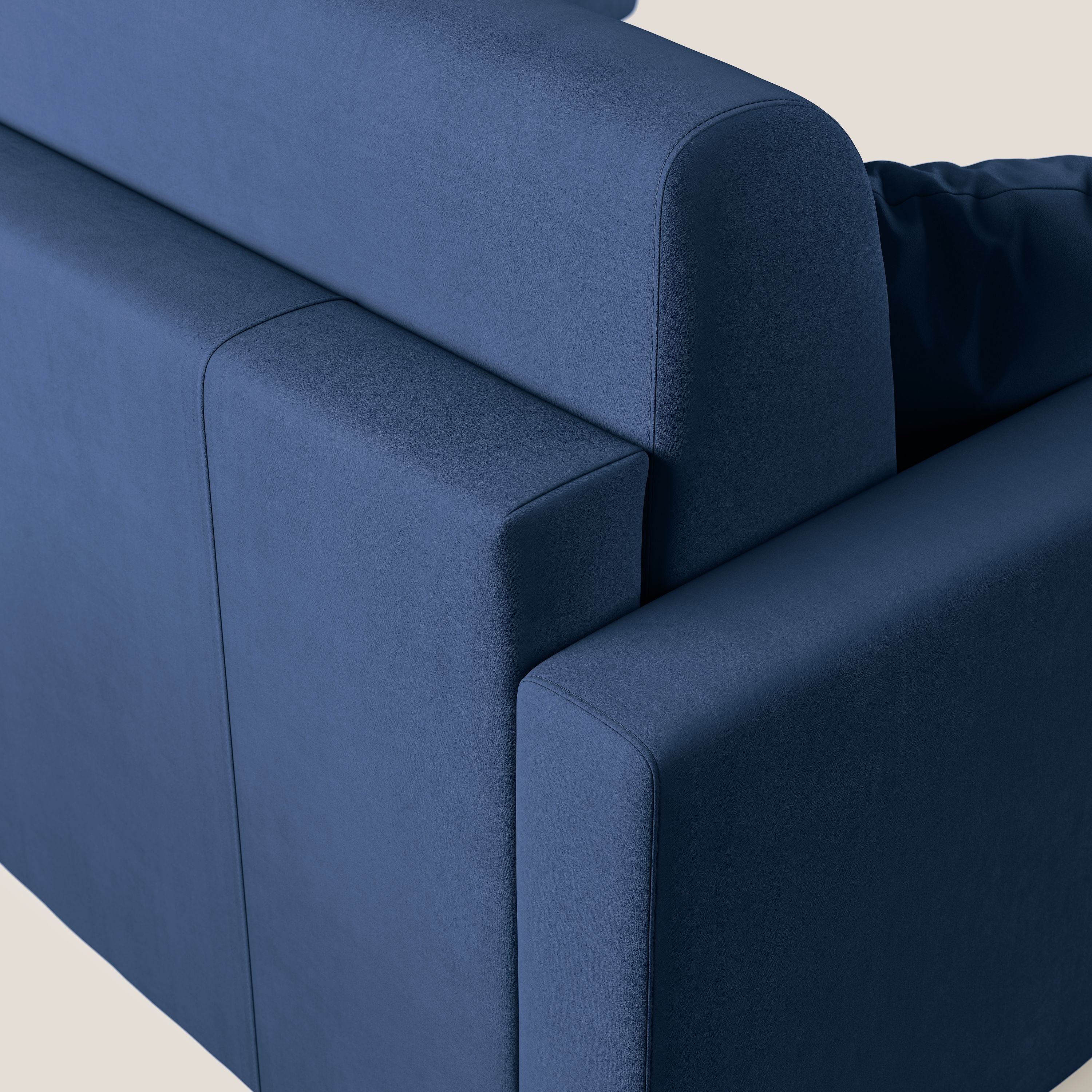 Chris Divano letto angolare con penisola in microfibra smacchiabile T11 - divani.store