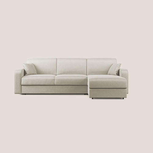 Lebron Divano letto angolare con penisola in velluto morbido T01 - divani.store