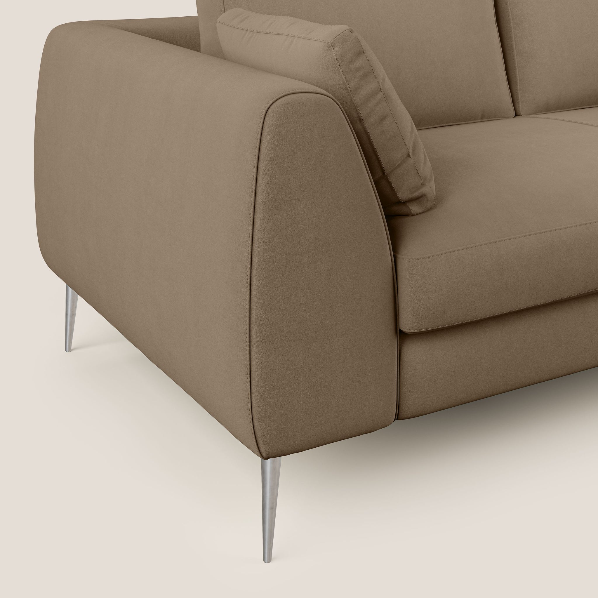 Plano divano moderno in microfibra tecnica smacchiabile T11