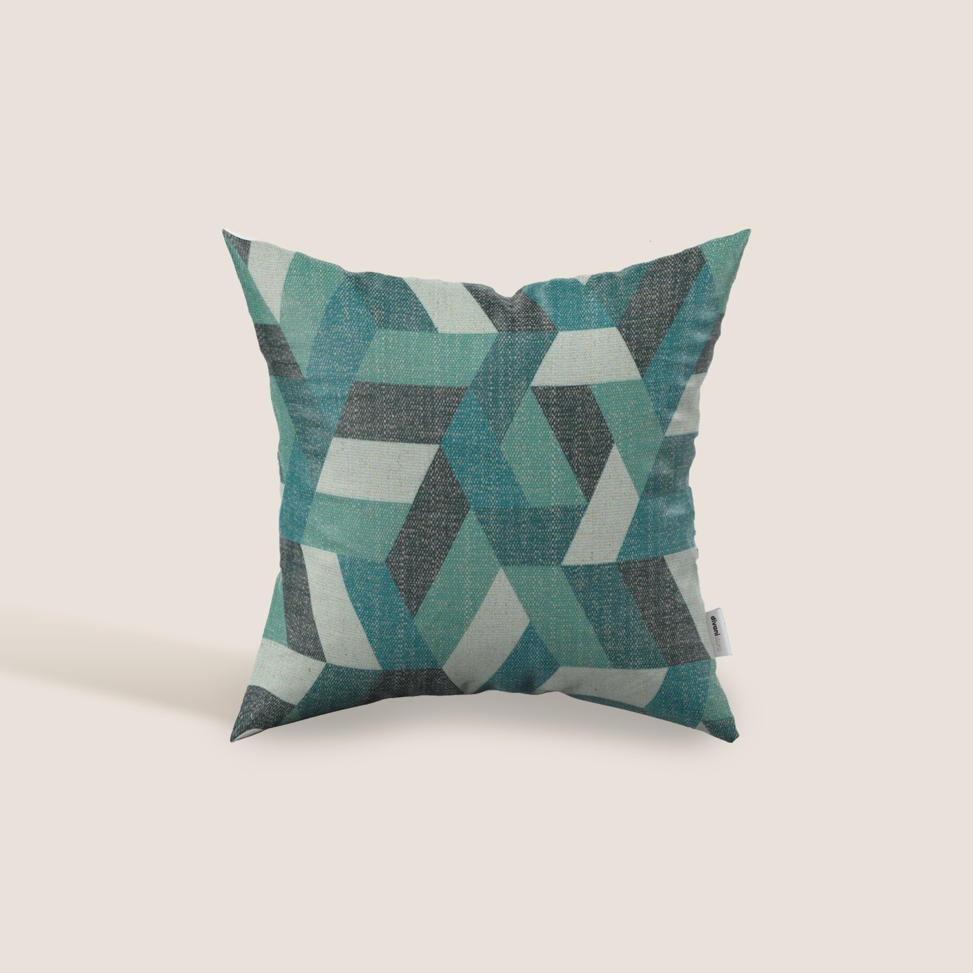Unreal cuscini a fantasia geometriche in tessuto idrorepellente disponibile in diverse colorazioni