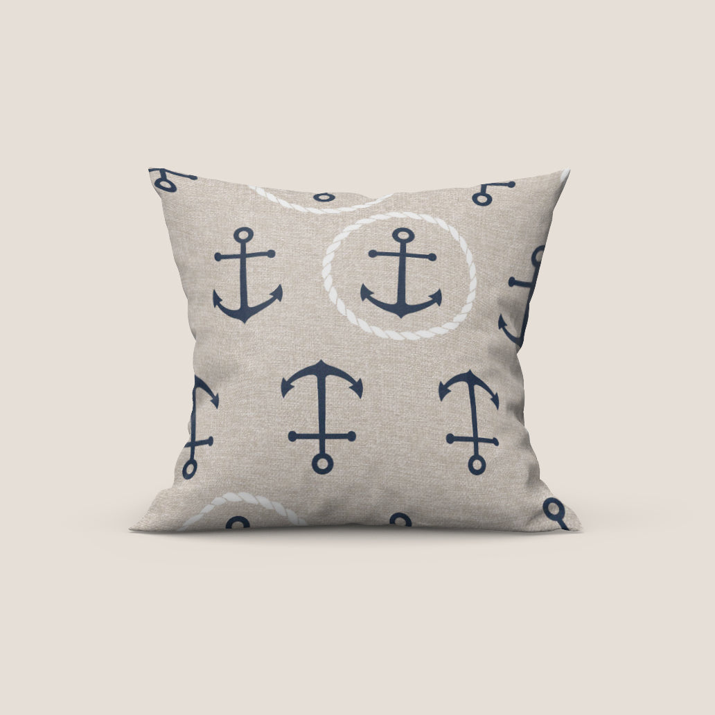 Nautilus collezione di cuscini in varie fantasie stile marino in tessuto impermeabile