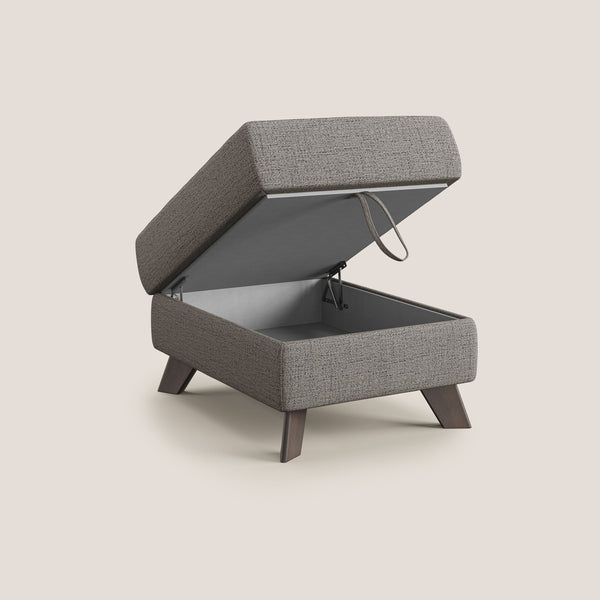 Star Pouf Con Piedini Alti In Tessuto Impermeabile Fiammato T03 Rouge
